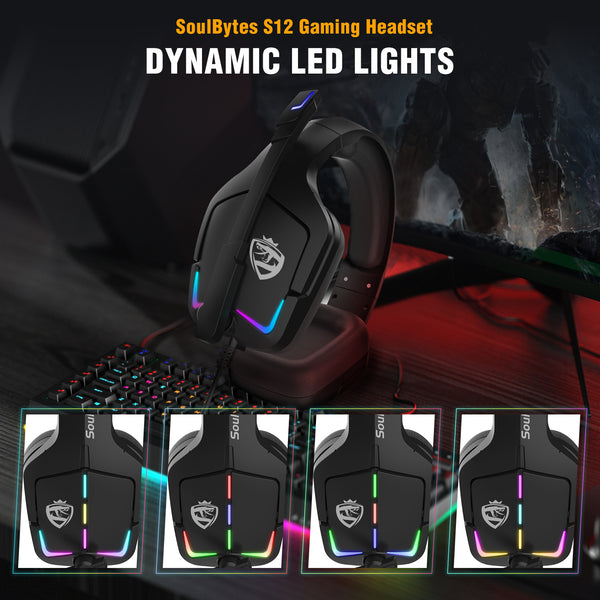 Auriculares Gaming RGB Con Cable Para PC y PS4