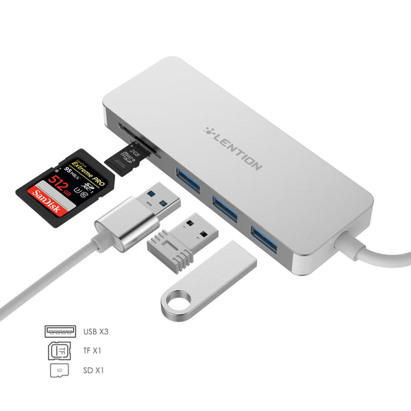 Hub USB 3.0 Multifunción con Lector de Tarjetas
