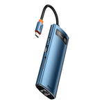 Hub USB Type-C Multifuncional 8 en 1 Azul