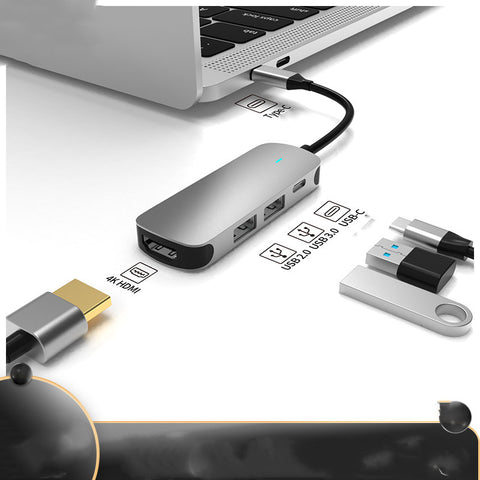 Estación de Carga Rápida USB-C con Hub Múltiple
