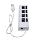 Hub USB 2.0 de 4 puertos con alimentación independiente