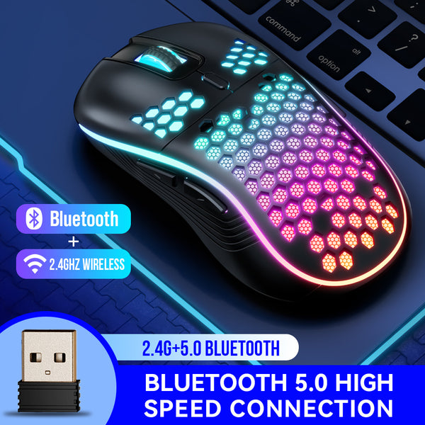 Ratón Gaming Inalámbrico Dual Mode RGB Honeycomb