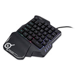 Teclado Mecánico Gaming Portátil Una Mano RGB Retroiluminado