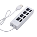 Hub USB 2.0 de 4 puertos con alimentación independiente