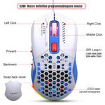 Ratón Gaming RGB Ligero con Diseño Hueco