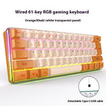 Teclado Compacto RGB para Gaming y Trabajo