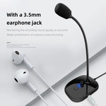 Micrófono USB Gooseneck con Monitor de Sonido