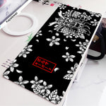 Mousepad Gaming Grande Negro y Blanco para Escritorio