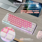 Teclado Compacto RGB para Gaming y Trabajo