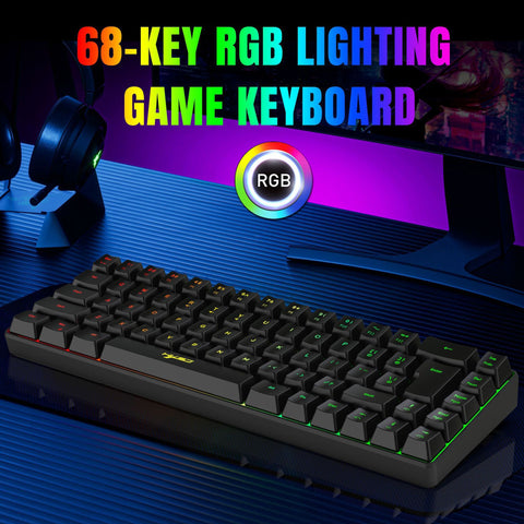 Teclado Gaming Mecánico 68 Teclas Alámbrico