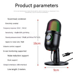 Micrófono USB RGB para Transmisiones en Vivo
