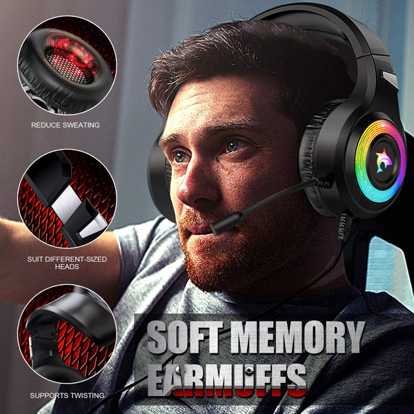 Headset Gamer para PC con Micrófono