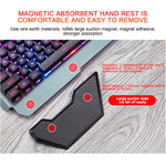 Teclado Gaming Ergonómico con RGB y Soporte para Celular