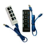 Hub USB con Interruptores Independientes