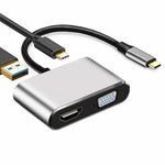 Hub Adaptador USB Tipo C Múltiples Puertos