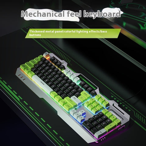 Teclado Mecánico Gaming con Teclas Silenciosas para Escritorio