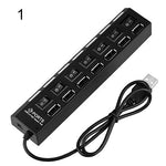Hub USB 7 Puertos Splitter para Switch y PC