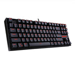 Teclado Mecánico Gaming 87 Teclas Retroiluminado Monocromo