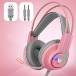 Auriculares Gaming M5 RGB Anti-Ruido Bajos Potentes