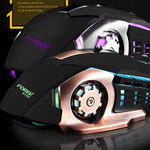 Ratón Gaming Mecánico Luminoso USB Cableado