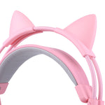 Auriculares Gaming 7.1 Surround USB LED Orejas Gato