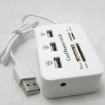 Hub USB 2.0 Multi-Puerto con Lector de Tarjetas