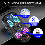 Ratón Gaming Inalámbrico Dual Mode RGB Honeycomb