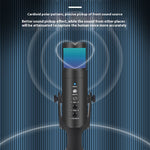 Micrófono Condensador USB con Luz RGB Ambiente