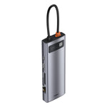 Hub USB-C 9 en 1 con Docking Station Gris Espacial