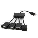 Hub USB 4 Puertos con Carga Rápida