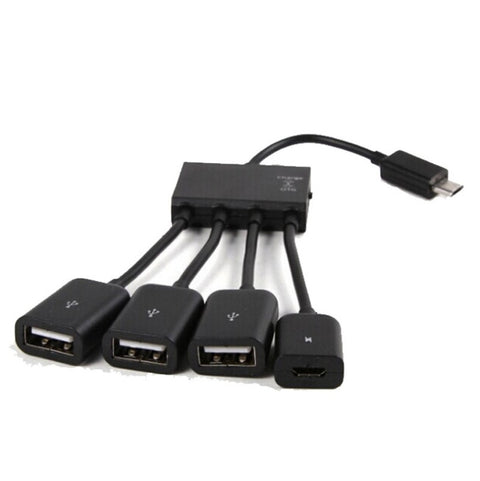 Hub USB 4 Puertos con Carga Rápida