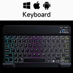 Teclado Inalámbrico Bluetooth RGB Retroiluminado