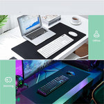 Mousepad Gaming Grande Negro y Blanco para Escritorio