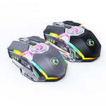 Ratón Gaming Inalámbrico RGB con Carga Silenciosa