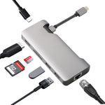 Hub USB-C 7 en 1 con salida HDMI