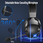 Auriculares Gaming Inalámbricos 2.4G Bluetooth RGB Multiplataforma