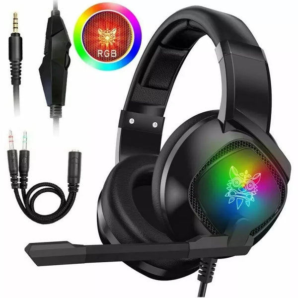 Auriculares Gaming RGB Micrófono Noise Cancelling Multiplataforma