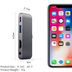 Hub USB-C a HDMI con puerto 3.5mm y Power Delivery para iPad Pro