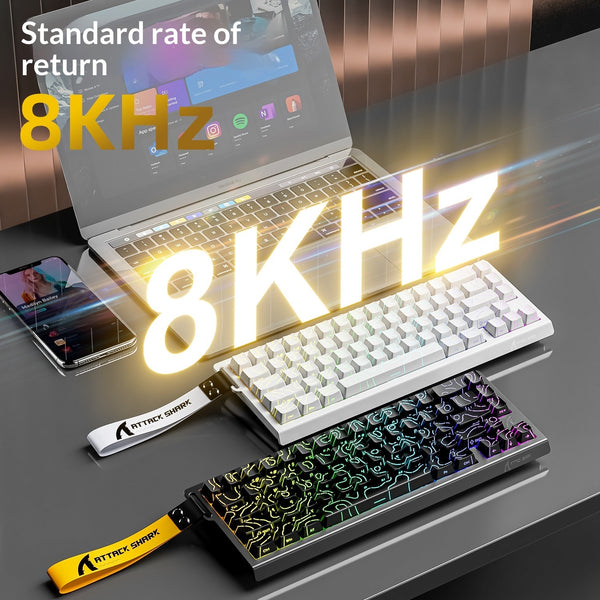 Teclado Mecánico RGB X68HE Eje Magnético con Cable