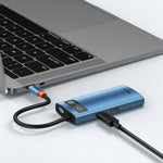 Hub Docking Station USB-C 6 en 1 Gleam Series Azul