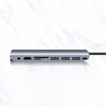 Hub Docking USB-C 9 en 1 HDMI VGA para Laptop y Móvil