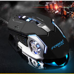 Ratón Gaming Mecánico Luminoso USB Cableado