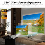 Proyector 4K 5G Bluetooth con Corrección 4D Keystone 1080P