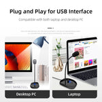 Micrófono USB Gooseneck con Monitor de Sonido