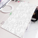 Mousepad Gaming Grande Negro y Blanco para Escritorio