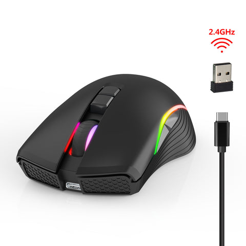 Ratón Gaming RGB 7 Botones Interfaz USB-C