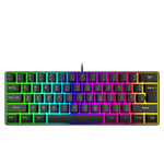 Teclado Compacto RGB para Gaming y Trabajo