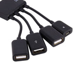 Hub USB 4 Puertos con Carga Rápida