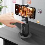 STABILISIERENDE KAMERA, 360 Auto Face Tracking Gimbal AI Smart Gimbal Gesichtsverfolgung Auto Handyhalterung für Smartphone Video Vlog Live Stabilisator Stativ