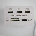 Hub USB 2.0 Multi-Puerto con Lector de Tarjetas